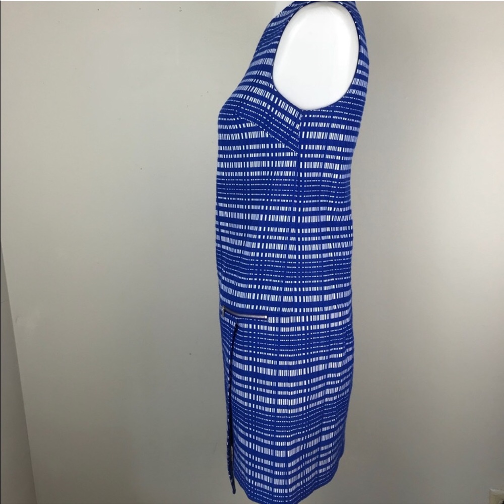 👗🌸Banana Republic Blue Jacquard shift dress ❤️ - Picture 4 of 7